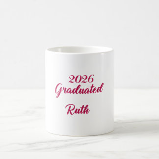 2026 Graduation coffee mug | Customise name mug