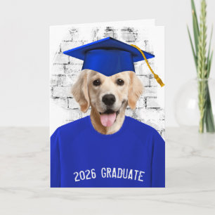 2026 Graduation Golden Retriever  Card