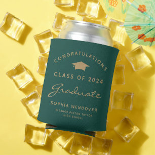 2026 Green Gold Graduation Can Cooler