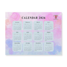 2026 Gynecology Calendar Magnet with Custom Logo