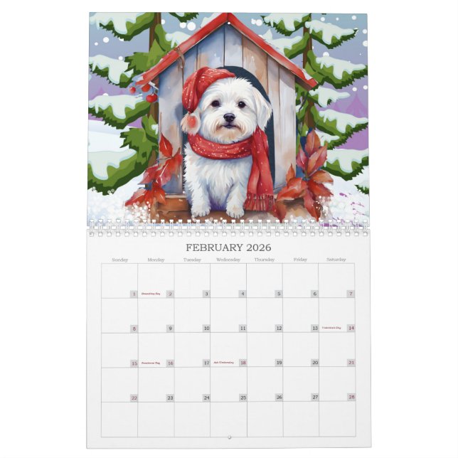 2026 Happy New Year Calendar 12 Full Colour Artwor (Feb 2026)