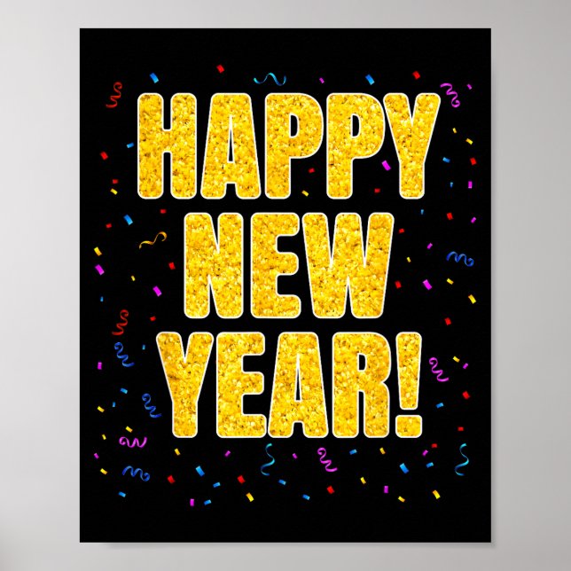 2026 Happy New Year Family Matching New Year Party Poster (Front)