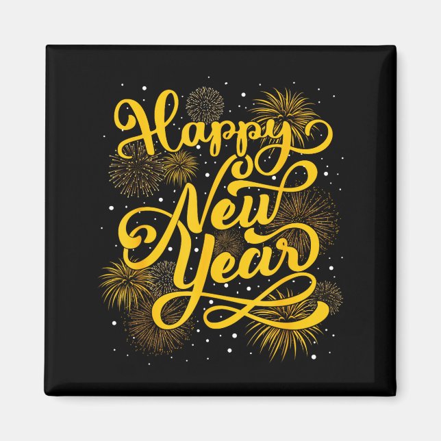 2026 Happy New Year Firework New Year's Eve Party  Magnet (Front)