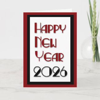 2026 Happy New Year Holiday Card