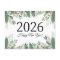 2026 Happy new year,holiday greenery red berries 