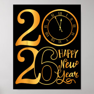 2026 Happy New Year Poster