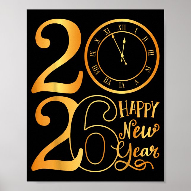 2026 Happy New Year  Poster (Front)