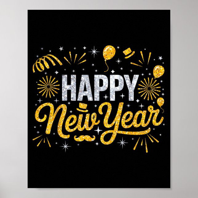 2026 Happy New Year's Eve Party Crew Squad Family  Poster (Front)