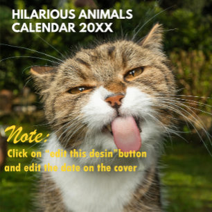 2026 Hilarious Animals Personalised Calendar