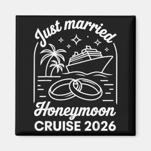 2026 Honeymoon Cruise Matching Newlywed Wedding Magnet