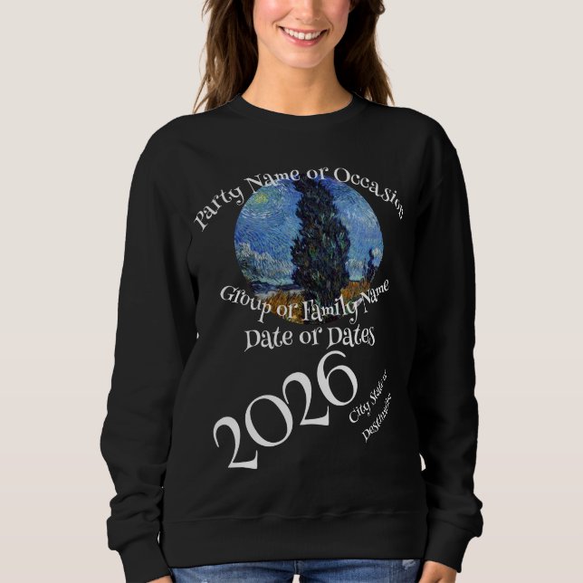 2026 Invitation Family Birthday Party Ship Magnet Sweatshirt (Front)