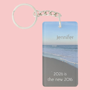 2026 is the new 2016 Beach with Name Key Ring
