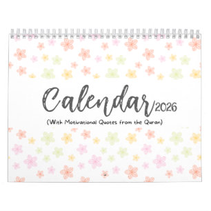 2026 Islamic Calendar with Quran Quotes