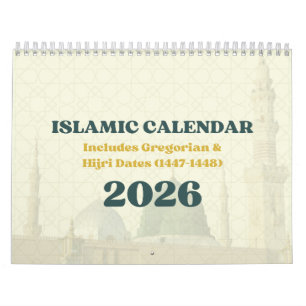 2026 Islamic Hijri Calendar Gregorian + Hijri