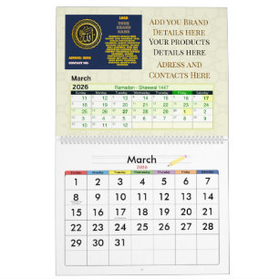 2026 Islamic Hijri Calendar Gregorian + Hijri