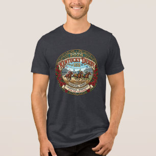 2026 Kentucky Derby 152 Horse Racing Apparel Tri-Blend Shirt