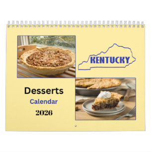 2026 Kentucky Desserts 12 Month Calendar
