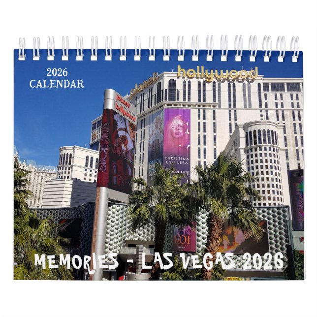 2026 Las Vegas Bachelorette Party Keepsake Photo Calendar (Cover)