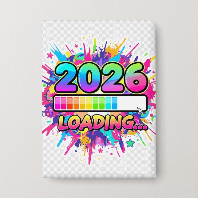 2026 Loading... Progress Bar Sticker (Front)