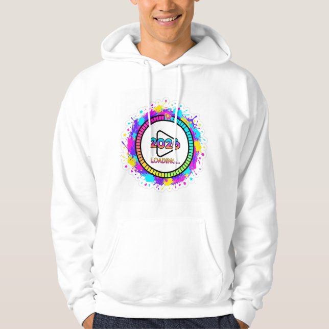 2026 Loading Progress Bar Sticker Hoodie (Front)