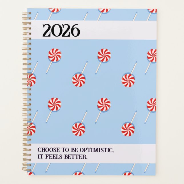 2026 Lollipop Pattern Spiral Planner (Front)