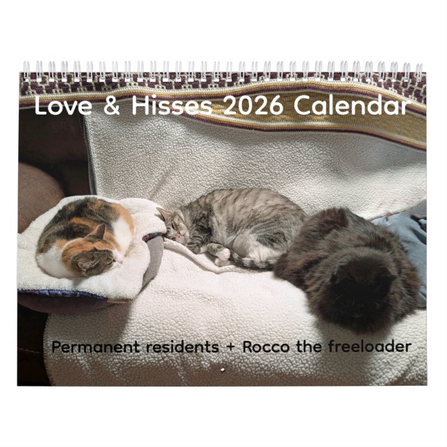 2026 Love & Hisses Calendar - Permanent Residents (Cover)