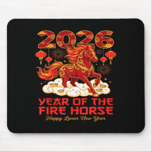 2026 Lunar Chinese New Year Of The Fire Horse Zodi Mouse Pad