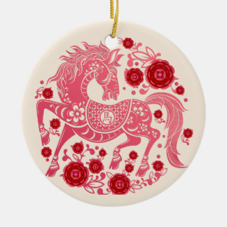 2026 Lunar New Year Of The Horse Family Photo Ceramic Ornament