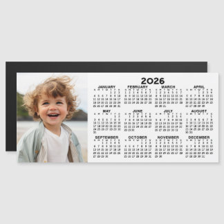 2026 Magnetic Calendar with Photo Collage