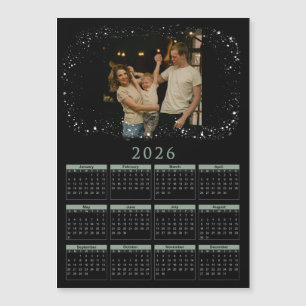 2026 magnetic calendar with photos of family