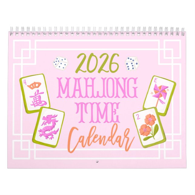 2026 Mahjong Time Wall Calendar (Cover)