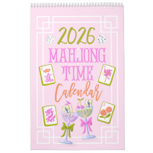 2026 Mahjong Time Wall Calendar