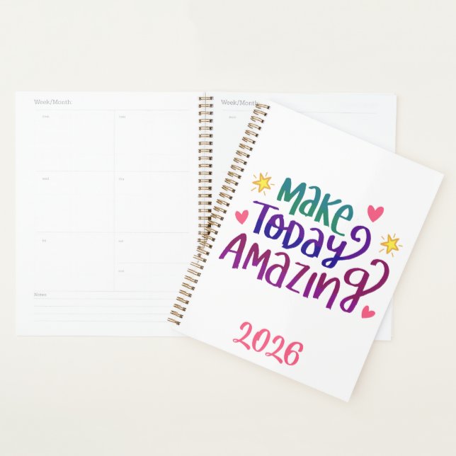 2026 Make Today Amazing | Motivational Full Year Planner (Display)