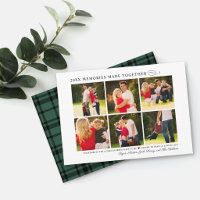 2026 Memories Made Together Green Plaid Collage