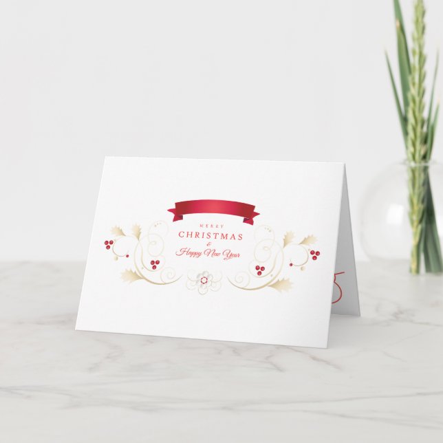 2026 Merry Christmas & Happy New Year! XMAS Card (Front)