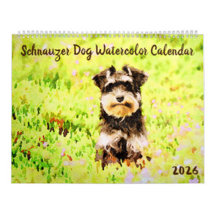 2026 Miniature Schnauzer Dog Mama Owner Lover Gift Calendar
