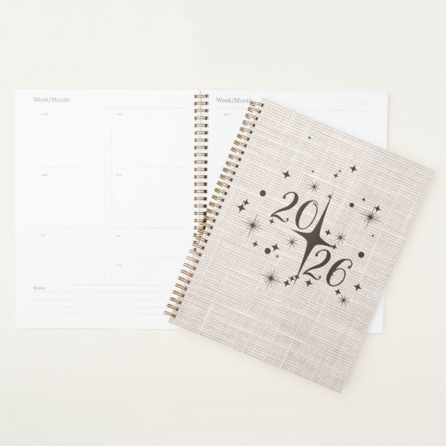 2026 Minimal Linen Planner Cover (Display)