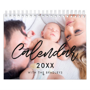 2026 modern family photo calendar