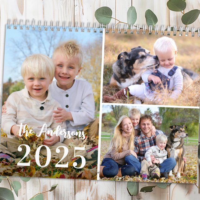 2026 Modern Simple Custom Photo Collage New Year  Calendar (Creator Uploaded)