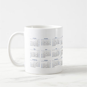 2026 Monthly Calendar Coffee Coffee Mug