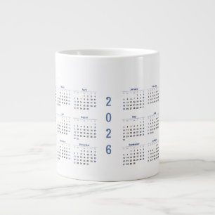 2026 Monthly Calendar  Large Coffee Mug