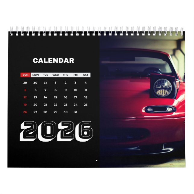 2026 MX-5 Miata Calendar (Cover)