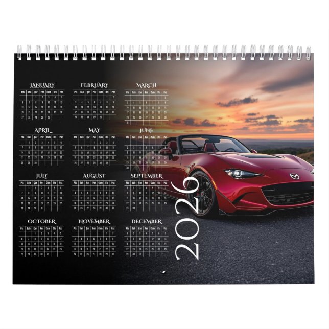 2026 MX-5 Miata Vol 2 Calendar (Cover)