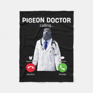2026 new brainrot internet meme doctor pigeon fleece blanket