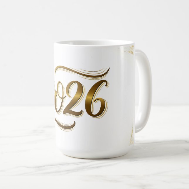 2026 New Year Coffee Mug (Front Right)