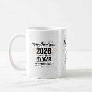 2026 New Year Greeting Card Coffee Mug