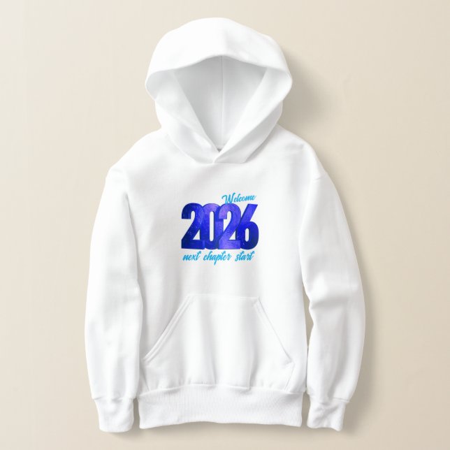 2026 NEW YEAR KIDS PULLOVER HOODIE (Laydown)