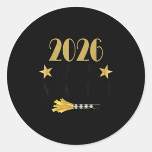 2026 New Year Quote  Classic Round Sticker