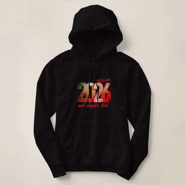 2026 NEW YEAR WOMENS ADULT PULLOVER HOODIE (Design Front)