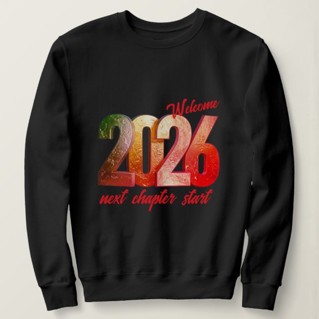 2026 NEW YEAR WOMENS BASIC SWEATSHIRT (Design Front)